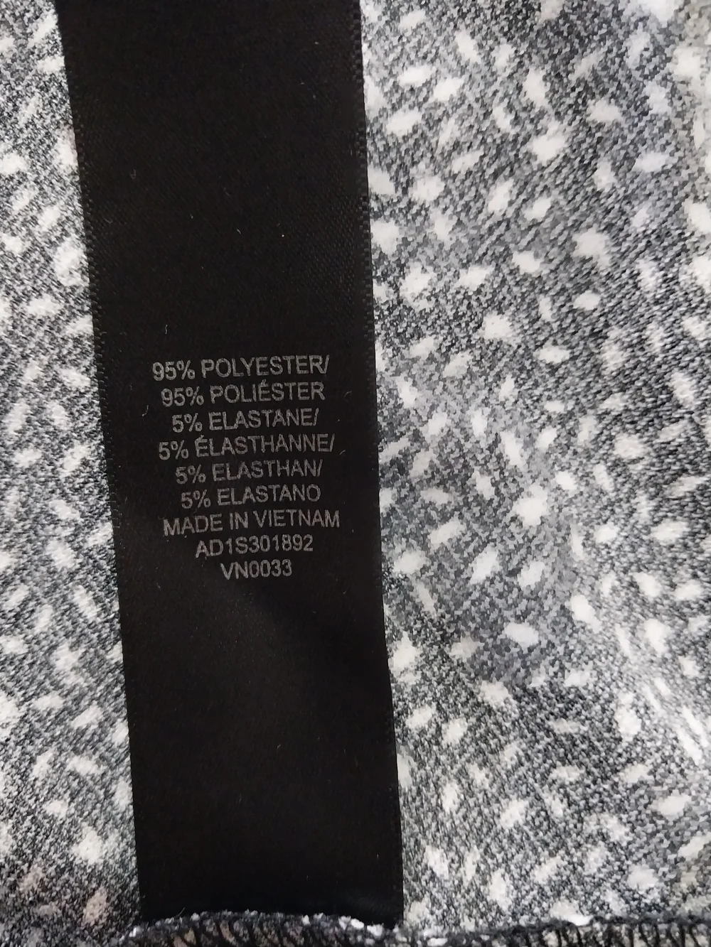 Adrianna Papell Black and White Dot-Print Long Sleeve Top